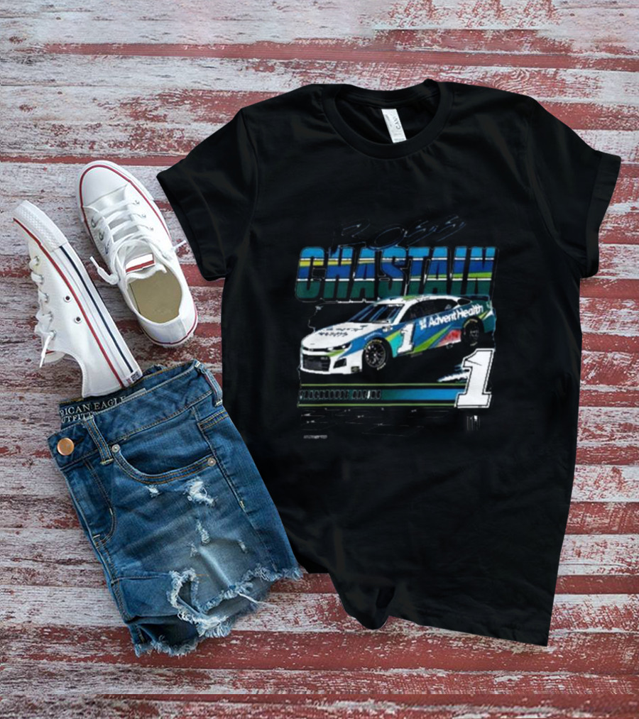 Ross Chastain AdventHealth Trackhouse Racing Number 1 NASCAR T-Shirt