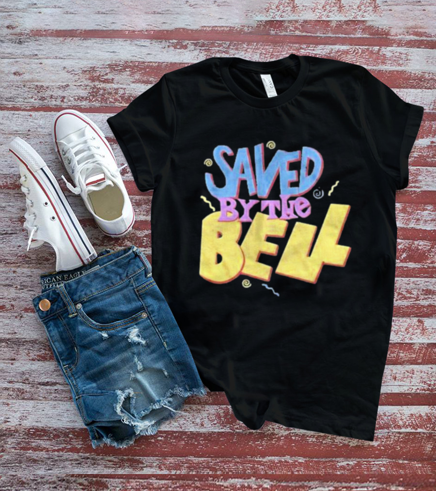 Saved By The Bell 90s Retro Faded Squiggles T-Shirt