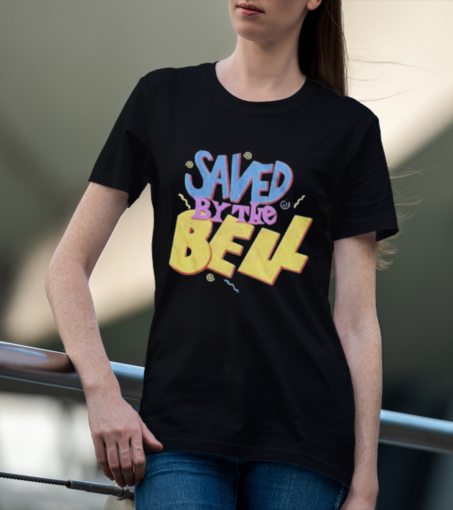 Saved By The Bell 90s Retro Faded Squiggles T-Shirt