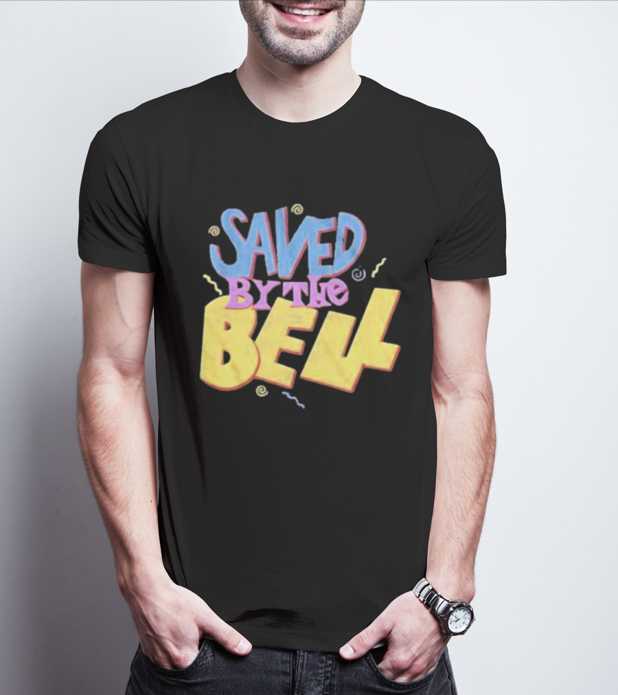 Saved By The Bell 90s Retro Faded Squiggles T-Shirt