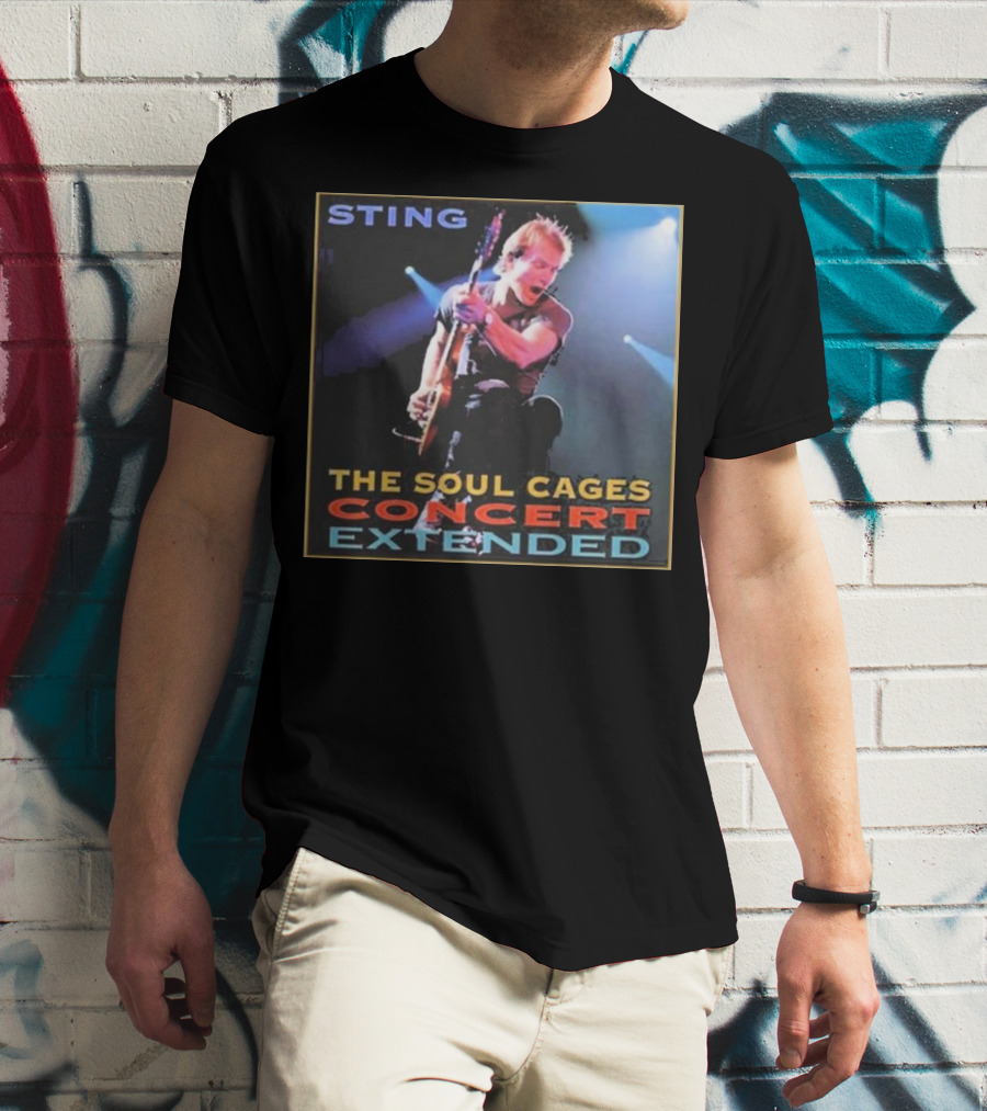 Sting The Soul Cages Concert Extended Tour Live Performance T-Shirt