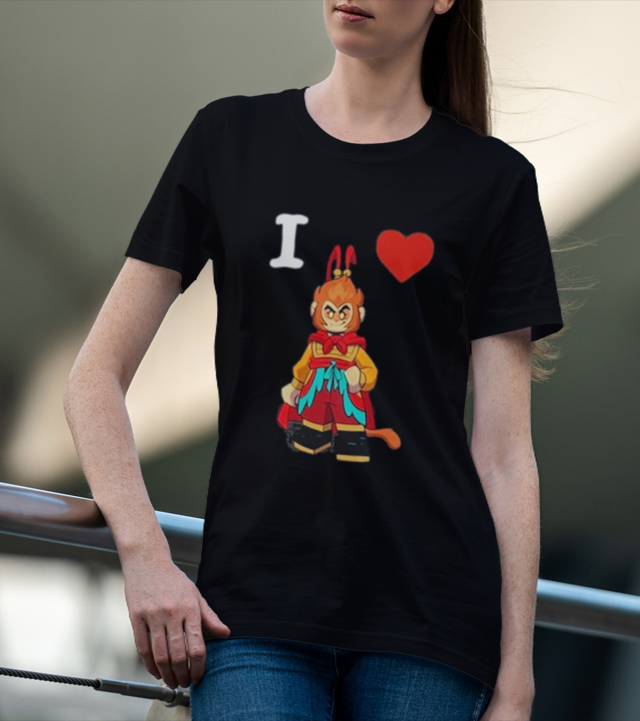 I Love Monkey King Lego Style Figure T-Shirt