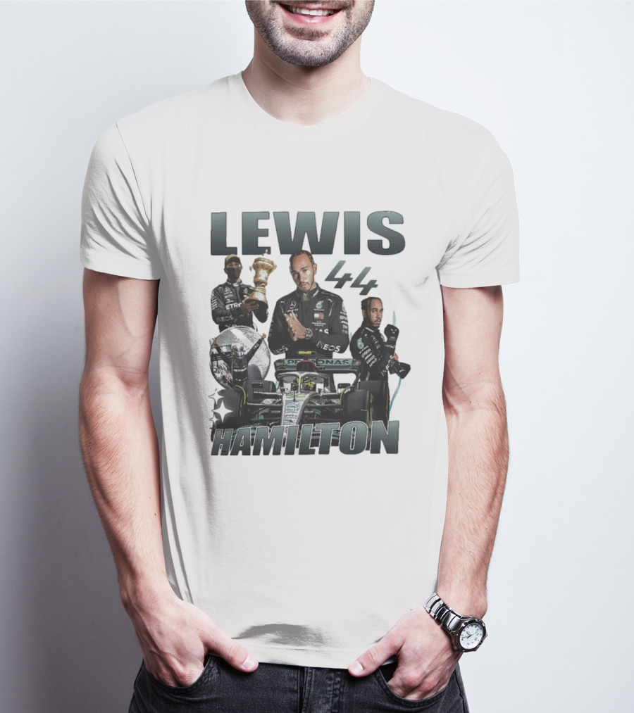 Lewis Hamilton 44 Formula Racing Champion Victory T-Shirt