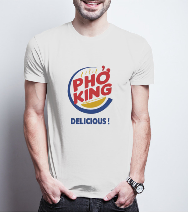 Joey Bizinger Wearing Phở King Delicious T-Shirt