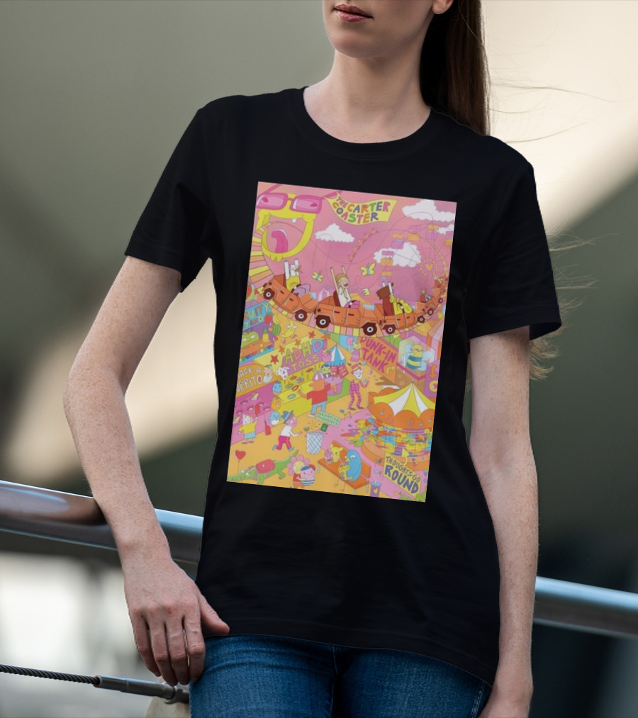 The Carter Coaster Fun Park Adventure ADHD Toss Dunkin Tank Fiesta T-Shirt