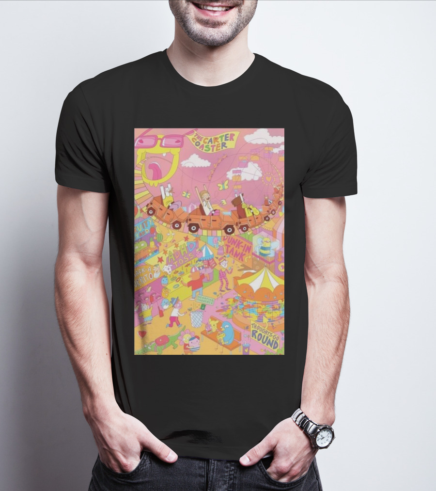 The Carter Coaster Fun Park Adventure ADHD Toss Dunkin Tank Fiesta T-Shirt