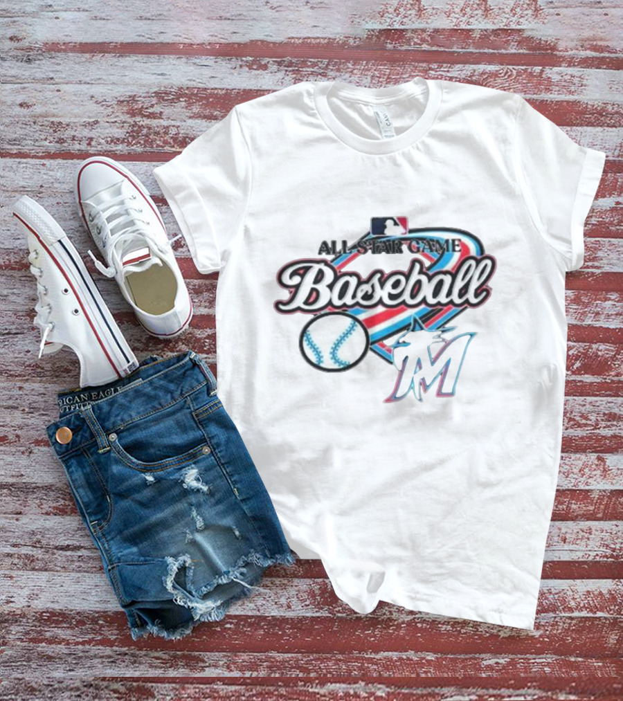 All Star Game Baseball Miami Marlins MLB T-Shirt