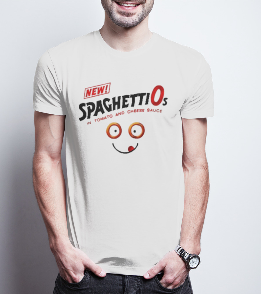 New SpaghettiOs In Tomato And Cheese Sauce With Smiley Face T-Shirt