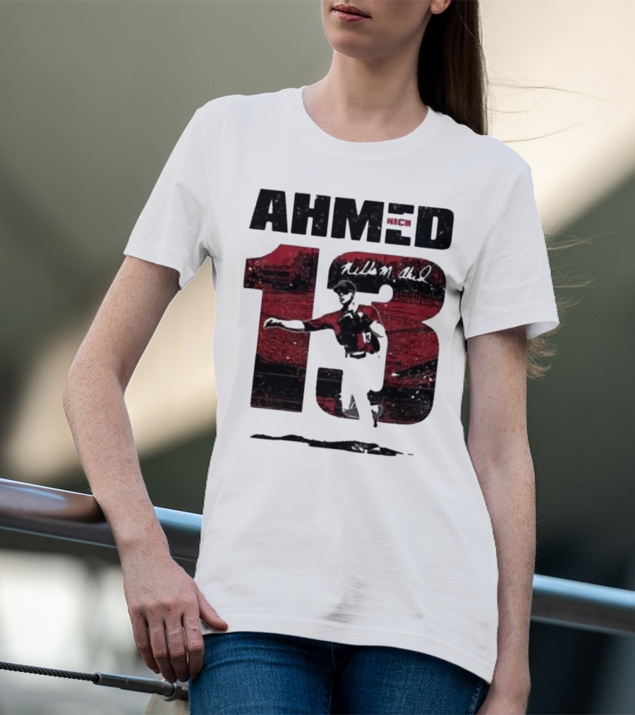 Nick Ahmed 13 Arizona Diamondbacks Baseball Player T-Shirt