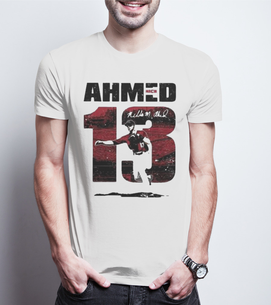 Nick Ahmed 13 Arizona Diamondbacks Baseball Player T-Shirt