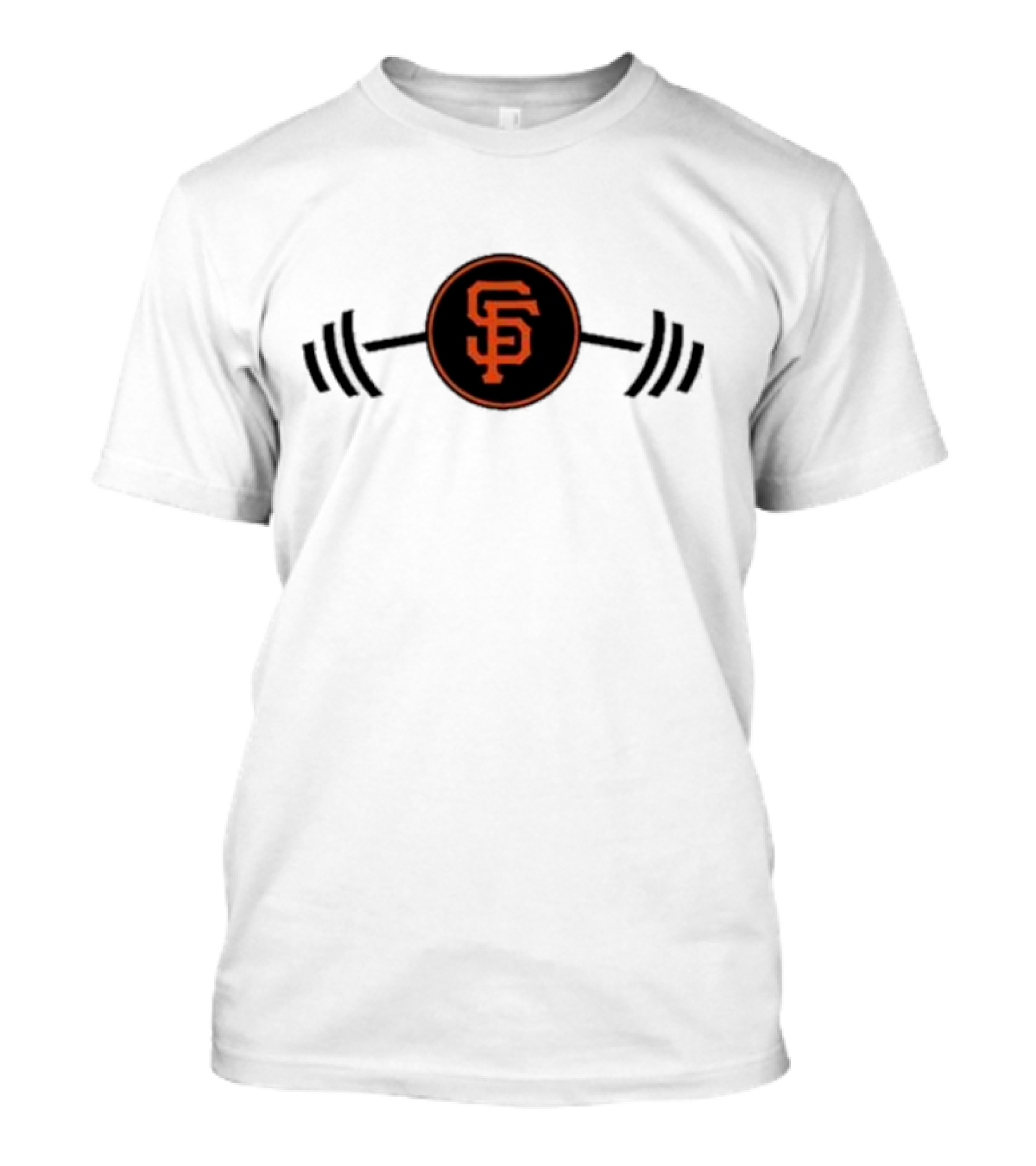 San Francisco Giants Mitch Haniger Barbell Workout T-Shirt