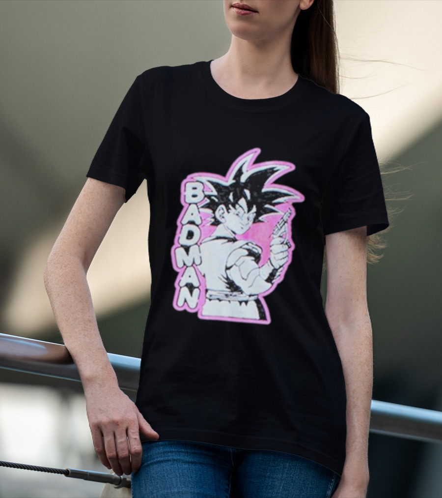 BADMAN Genki Popular Anime Character Vintage Manga T-Shirt