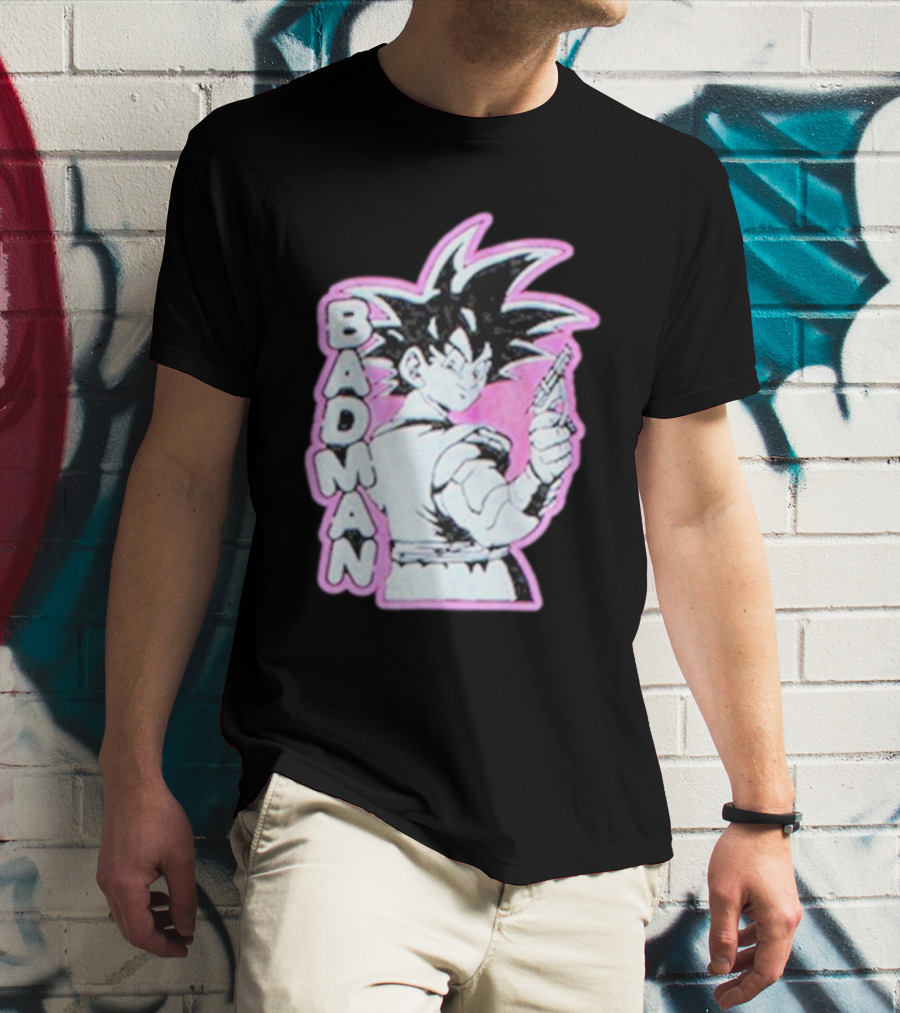 BADMAN Genki Popular Anime Character Vintage Manga T-Shirt