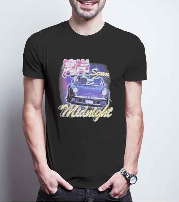 Midnight Scum Neon Car Aesthetic T-Shirt