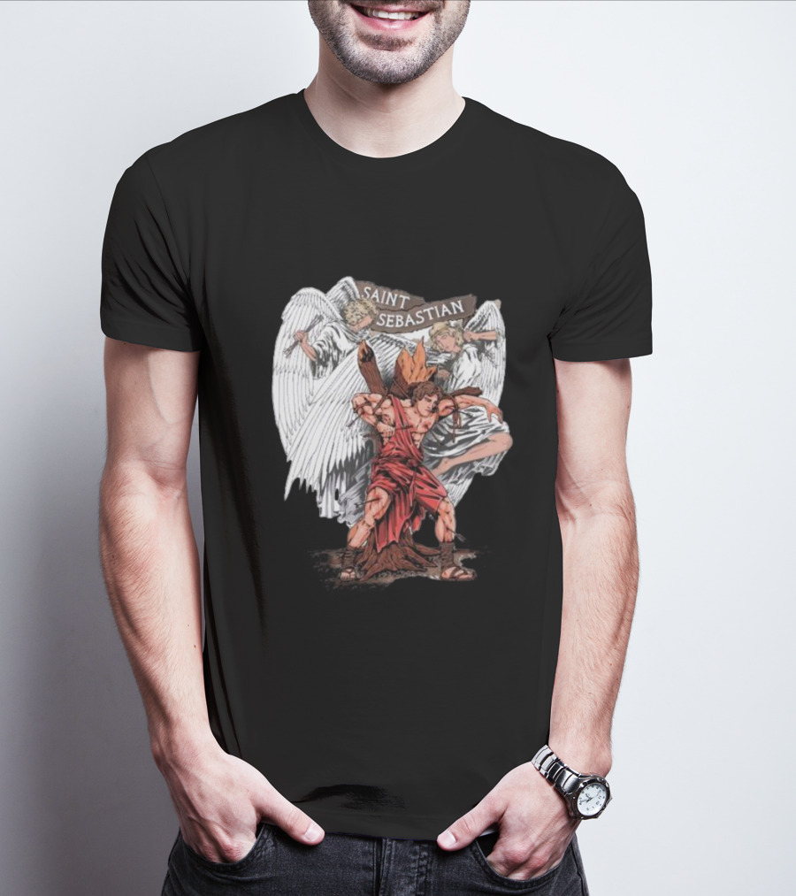 Saint Sebastian Angelic Guardians T-Shirt