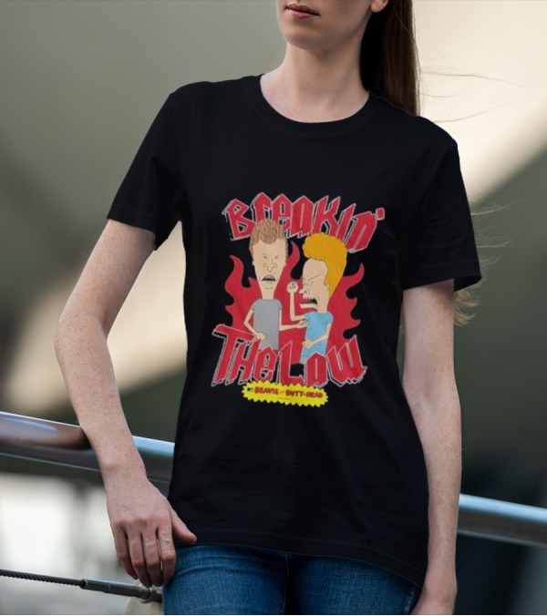 Breakin The Law Beavis And Butt-Head T-Shirt
