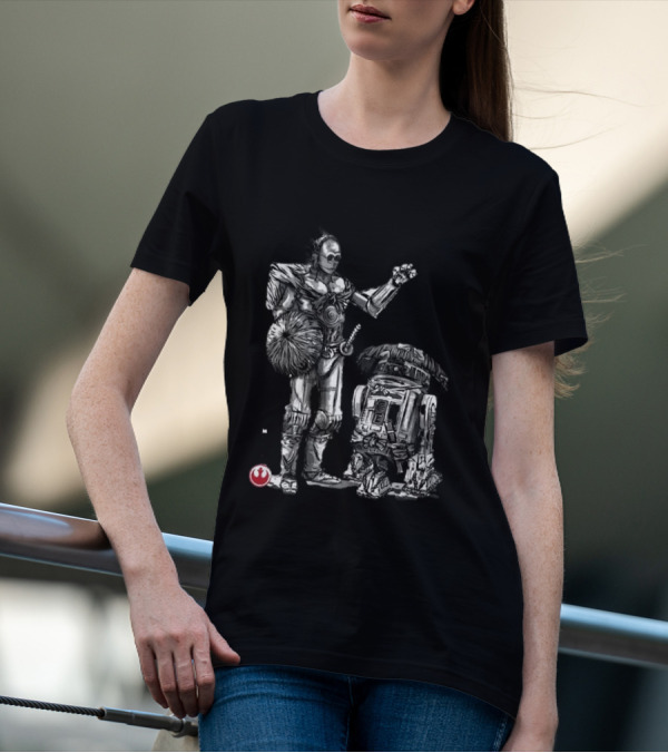 Samurai Droids Sumi-e Star Wars Rebels T-Shirt