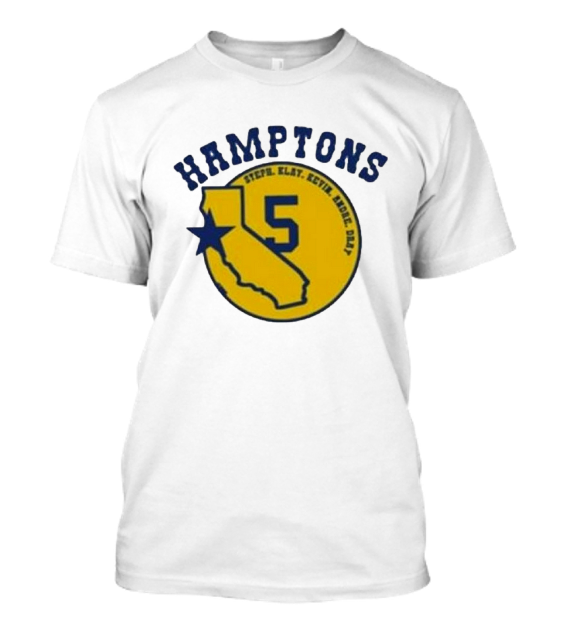 Hamptons 5 Steph Klay Kevin Andre Dray California Map Star T-Shirt