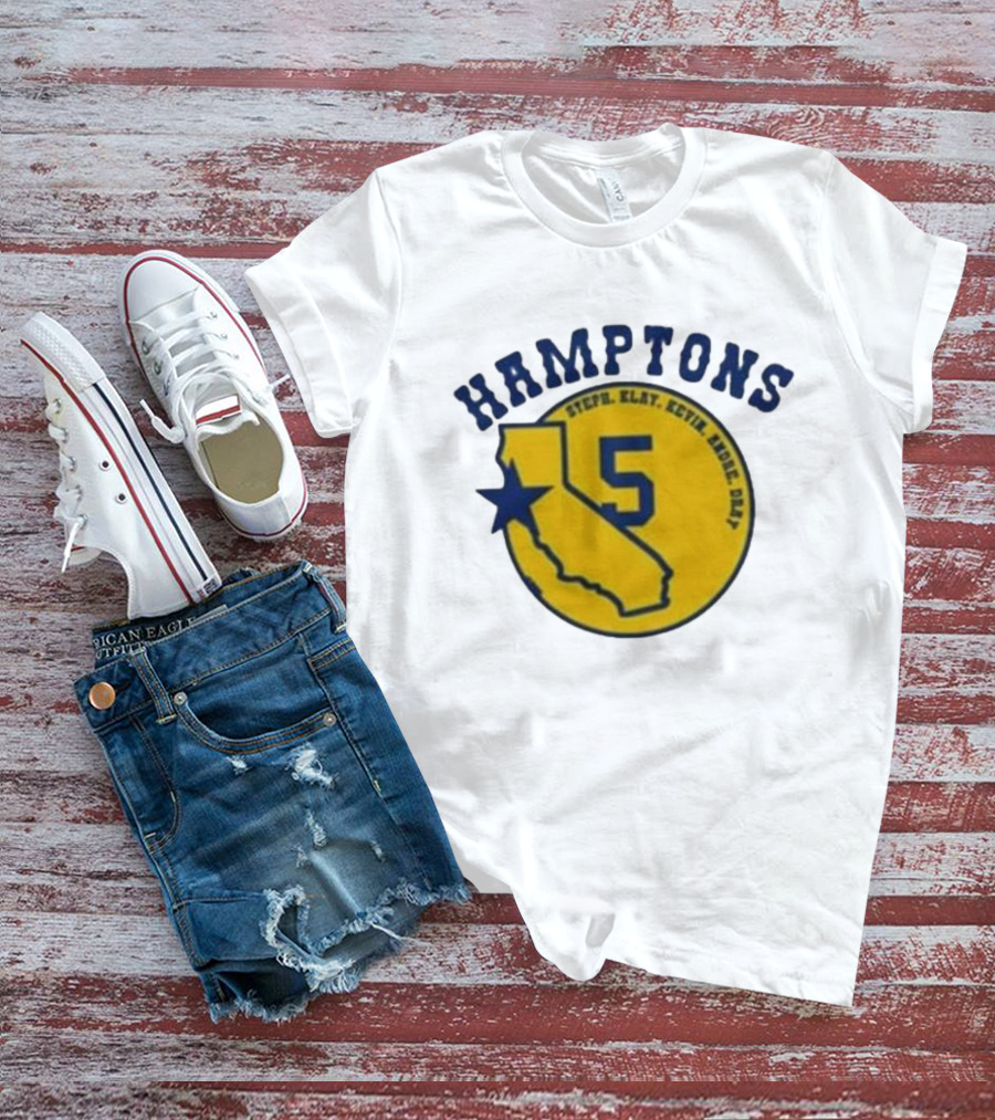 Hamptons 5 Steph Klay Kevin Andre Dray California Map Star T-Shirt