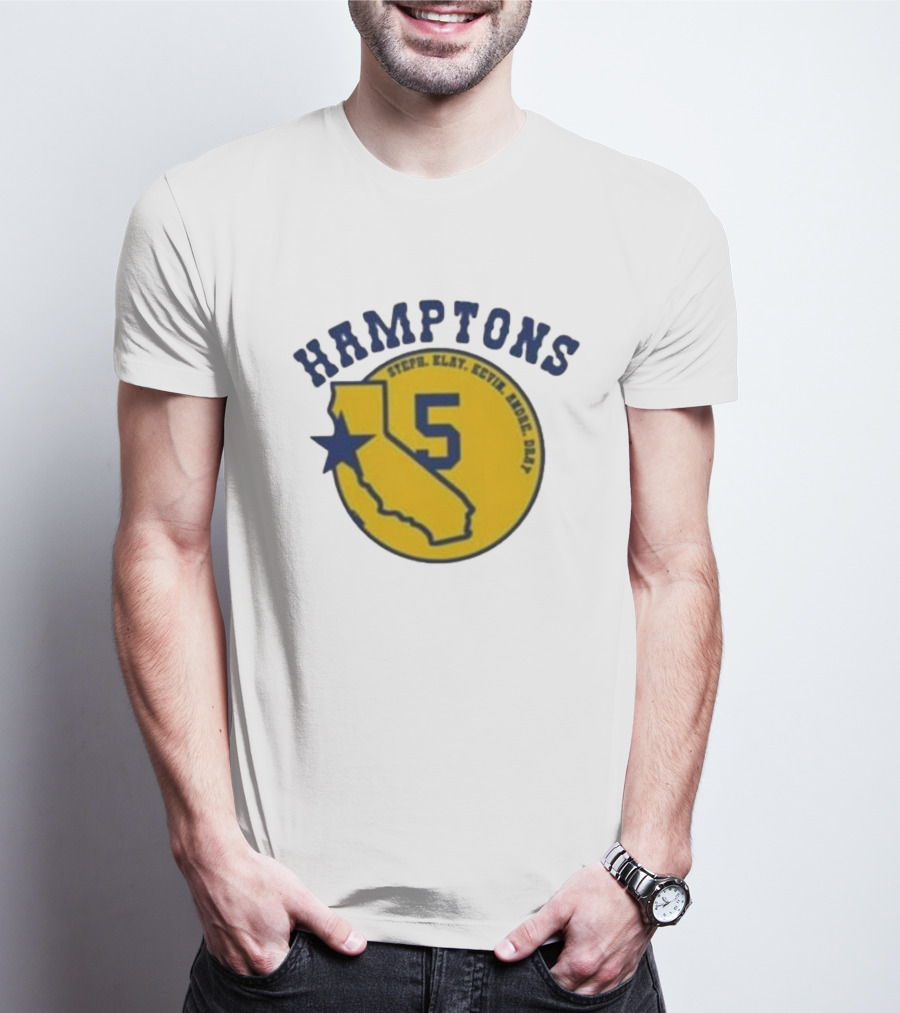 Hamptons 5 Steph Klay Kevin Andre Dray California Map Star T-Shirt