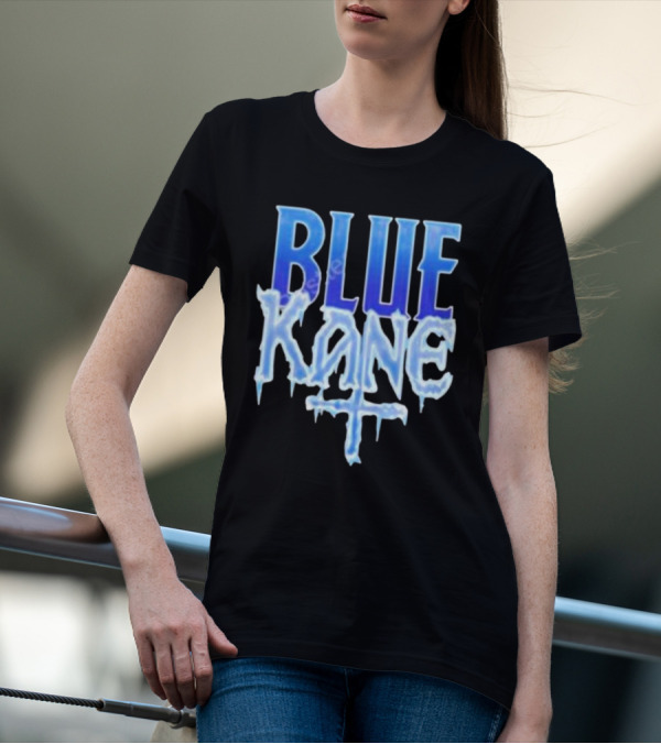 Blue Kane Icy Font Merchandise T-Shirt