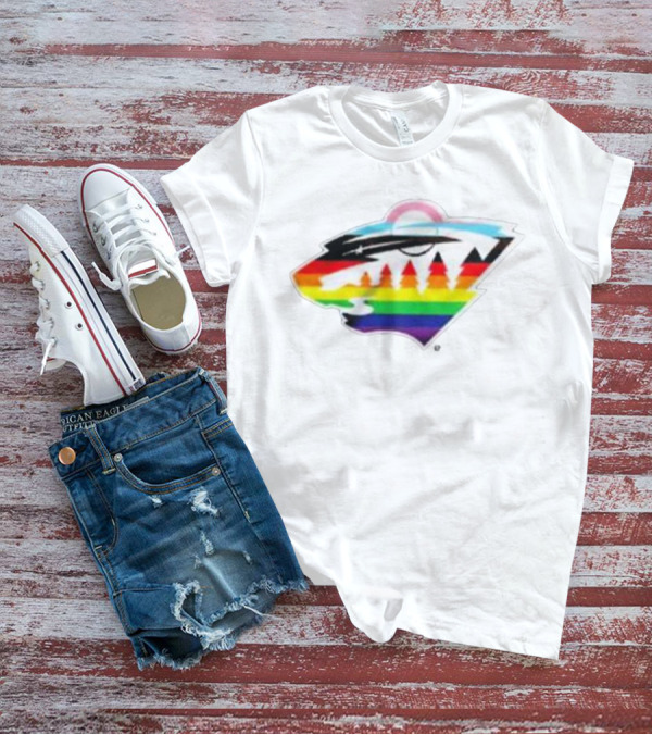 Minnesota Wild Rainbow Pride NHL T-Shirt