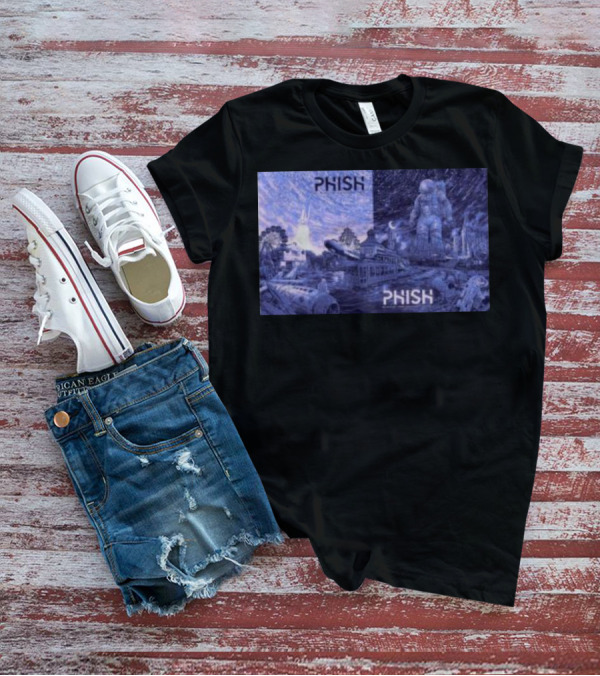 Phish Huntsville Space Astronaut And Carnival Split Scene T-Shirt