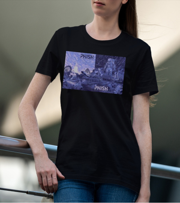 Phish Huntsville Space Astronaut And Carnival Split Scene T-Shirt