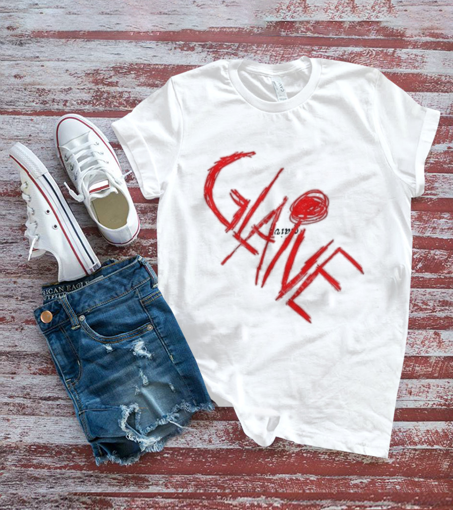 Glaive Red Brushstroke Burn Photo T-Shirt