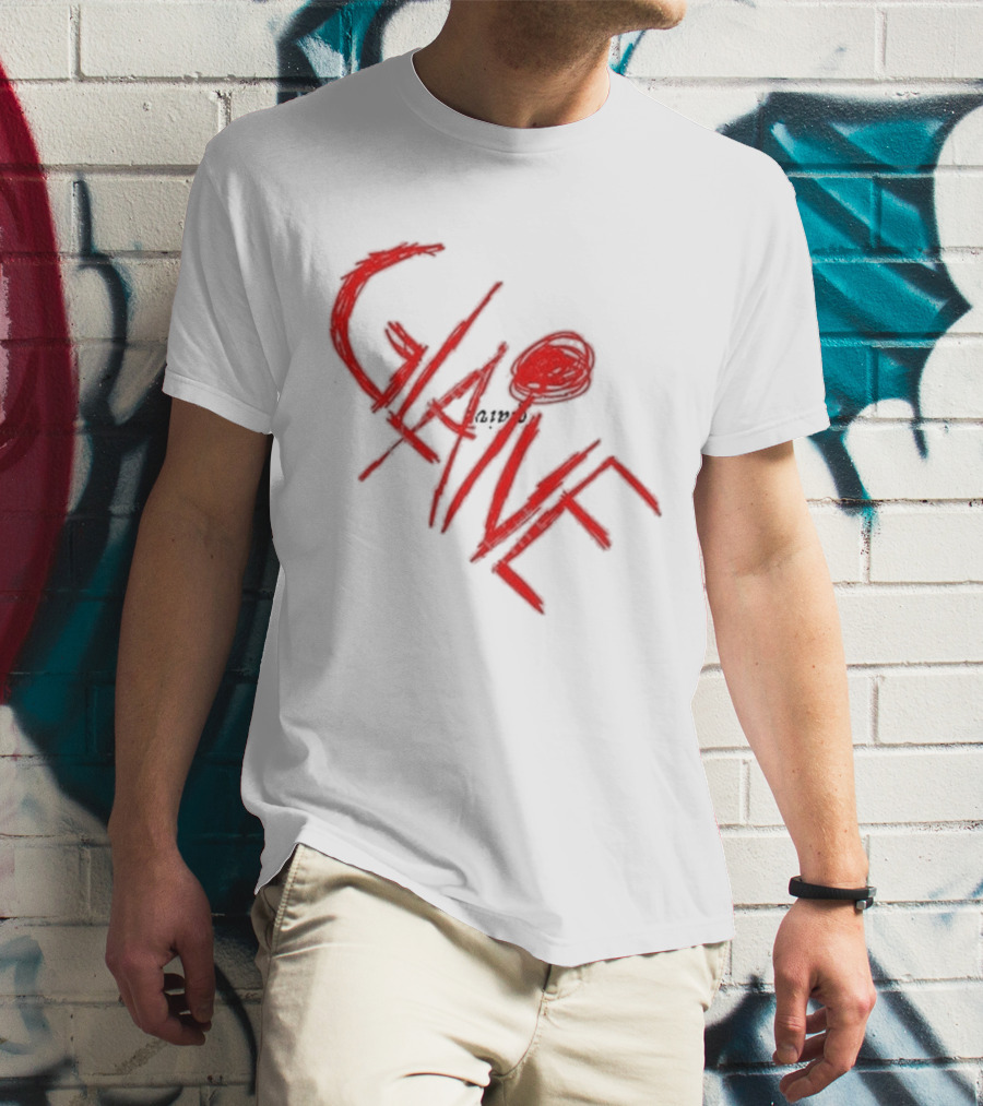 Glaive Red Brushstroke Burn Photo T-Shirt