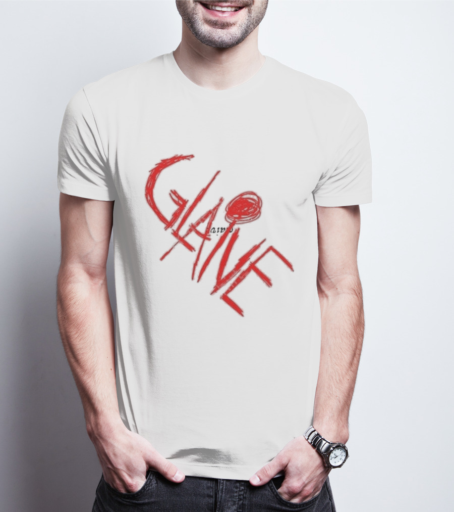 Glaive Red Brushstroke Burn Photo T-Shirt