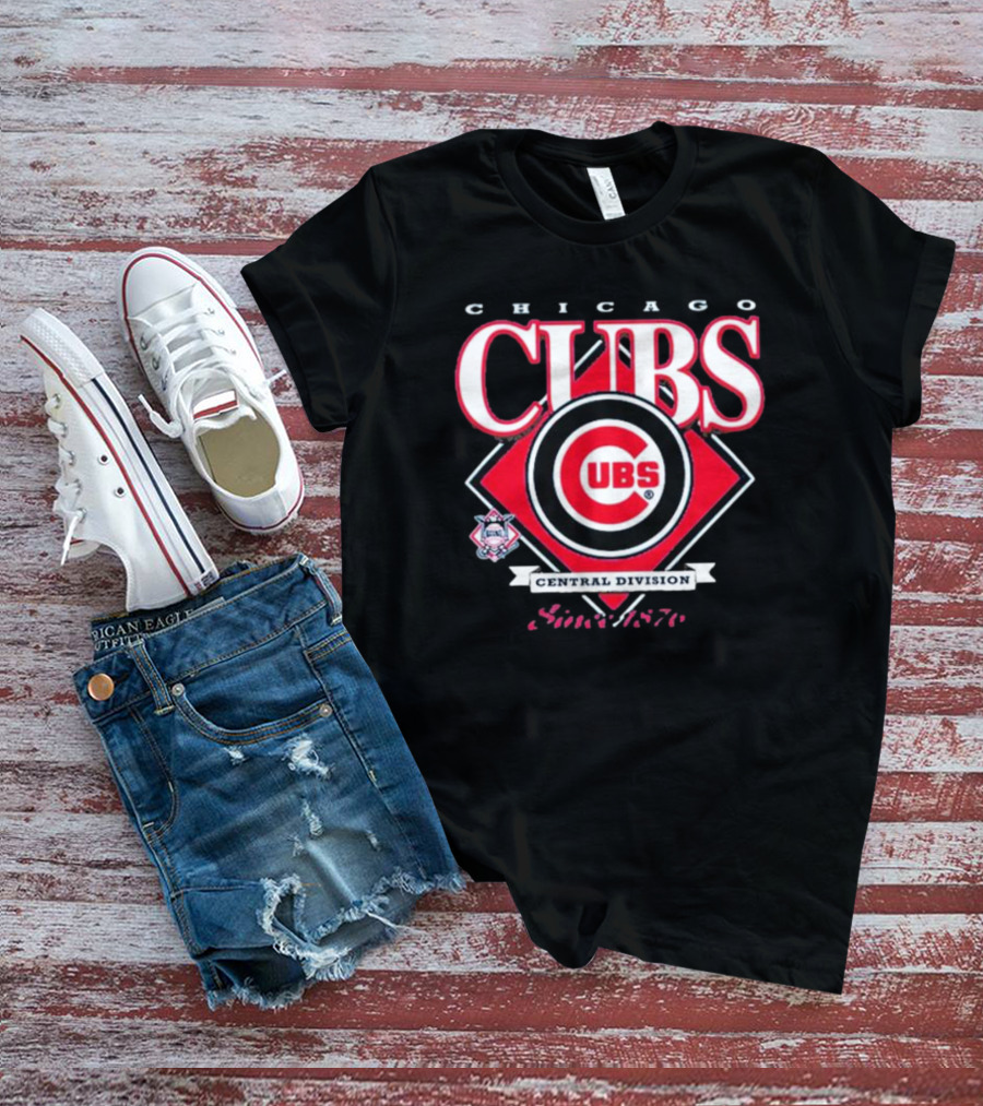 Chicago Cubs Central Division Since 1876 MLB New Era T-Shirt