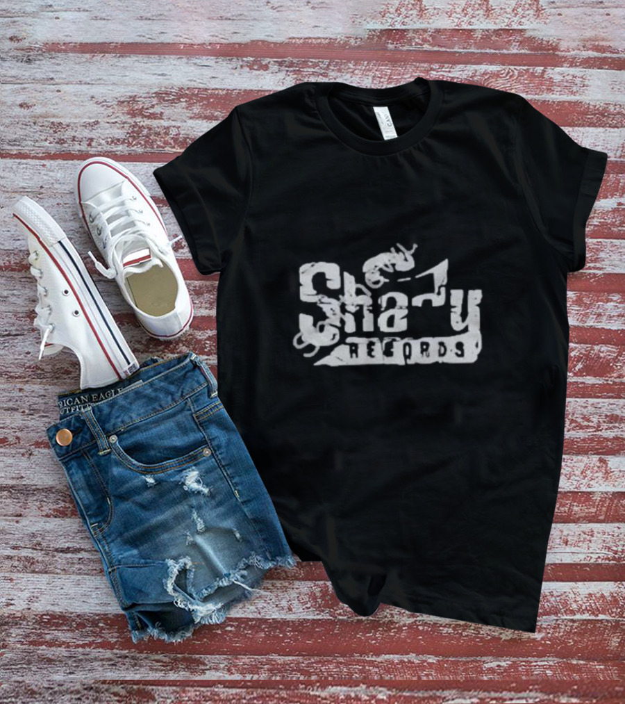 Shady Records Classic Logo With Iconic Microphone T-Shirt