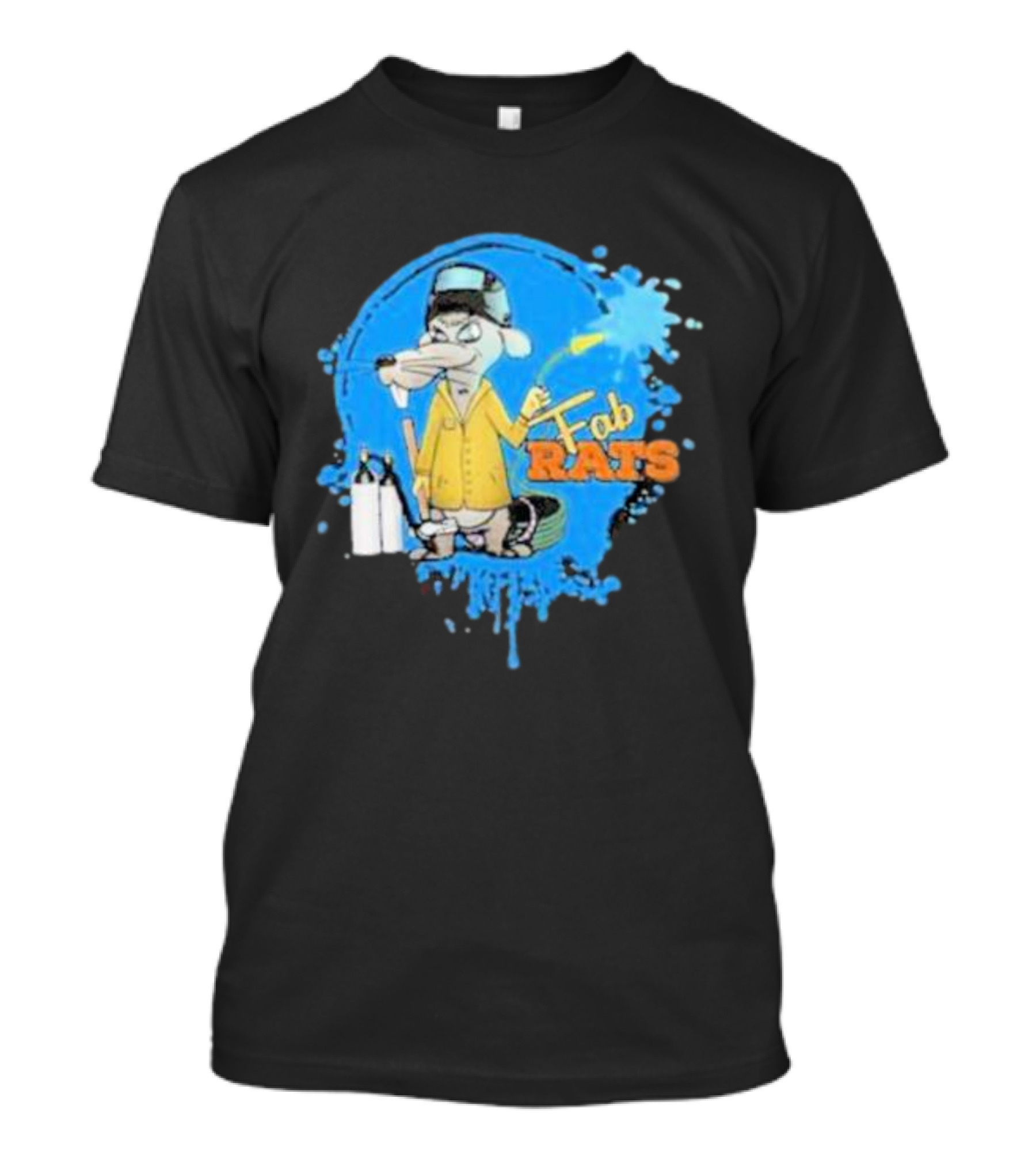 Fab Rats Painter Mouse Cartoon Character T-Shirt