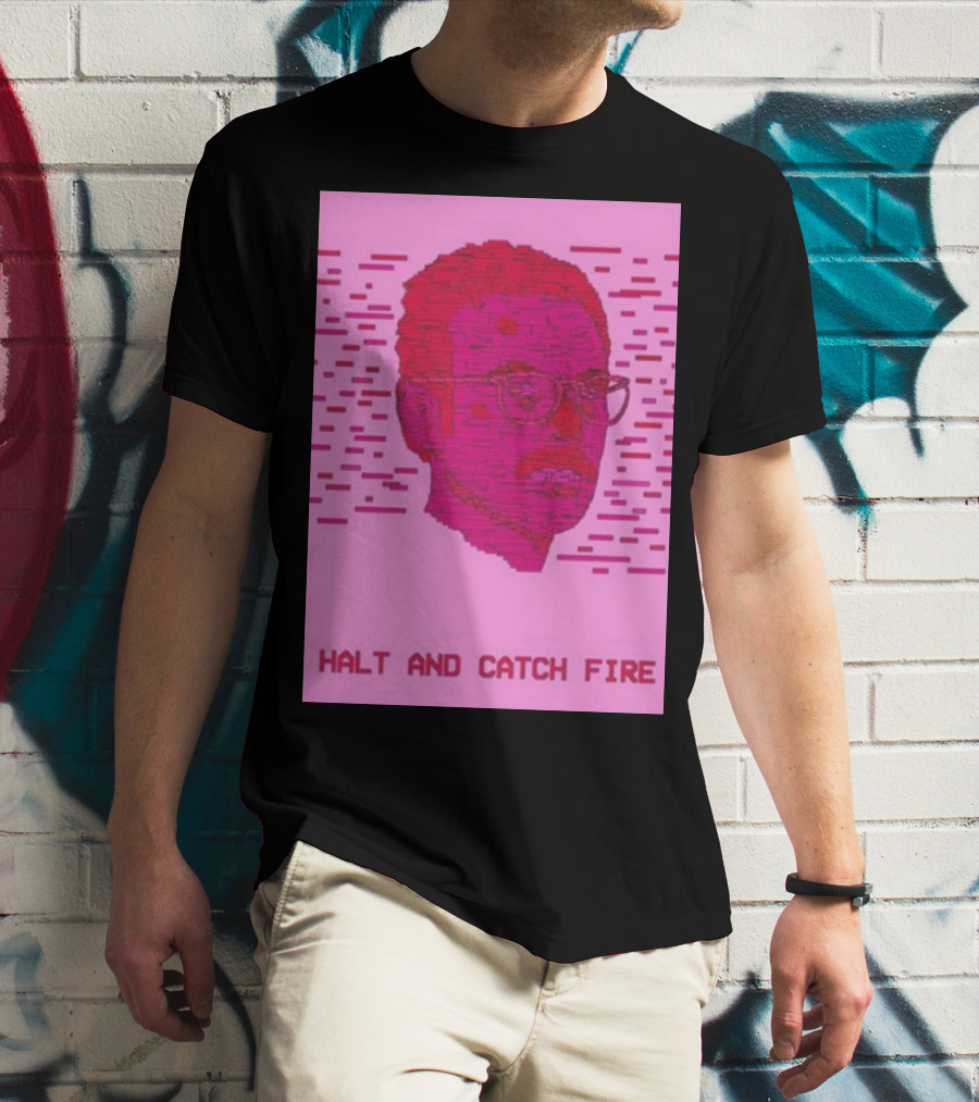 Halt And Catch Fire Retro Pixel T-Shirt