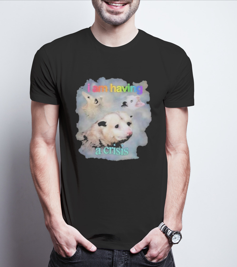 I Am Having A Crisis Possum T-Shirt