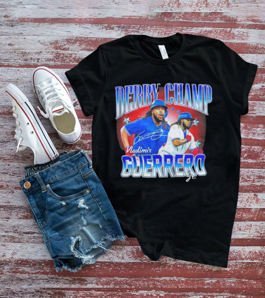 Derby Champ Vladimir Guerrero Jr. Home Run Signature T-Shirt