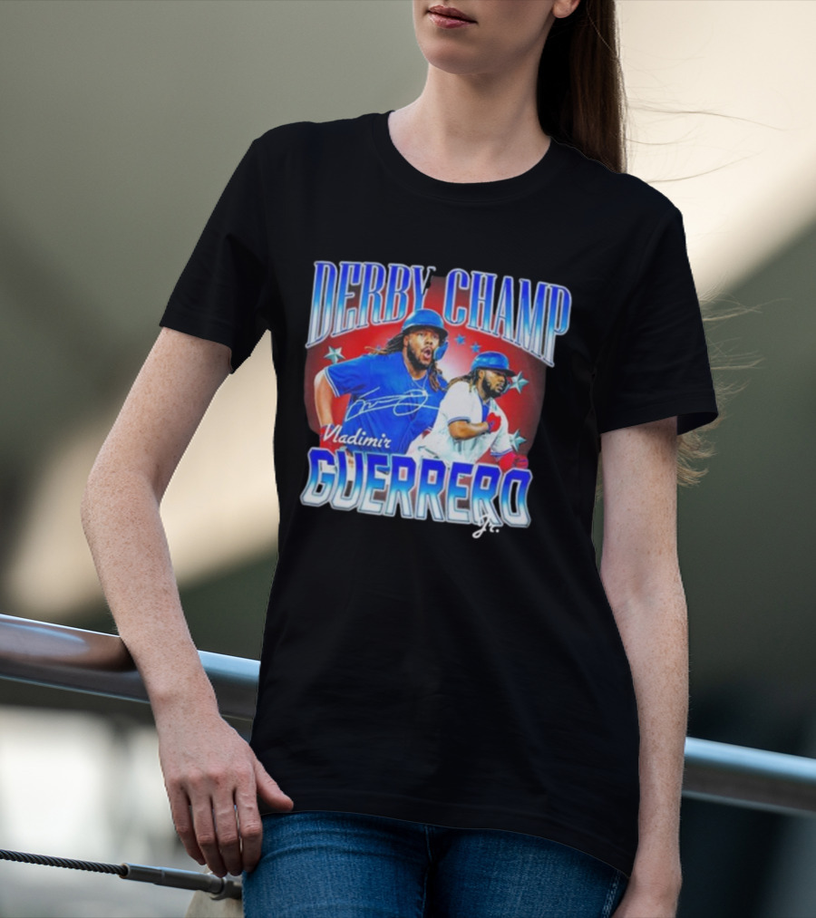 Derby Champ Vladimir Guerrero Jr. Home Run Signature T-Shirt