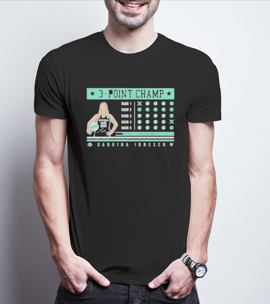 Sabrina Ionescu 3-Point Champ 37 PTS Final Round T-Shirt