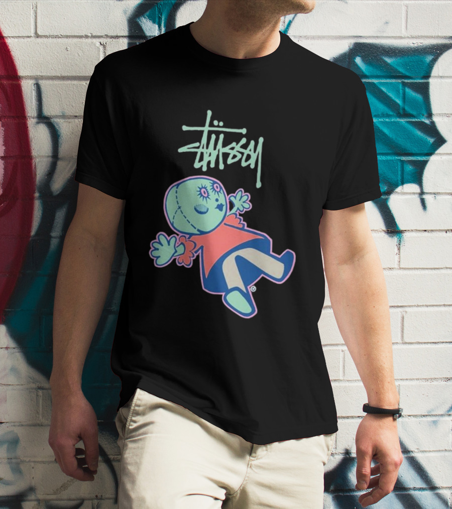 Stussy Dollie Pastel Stitched Character T-Shirt