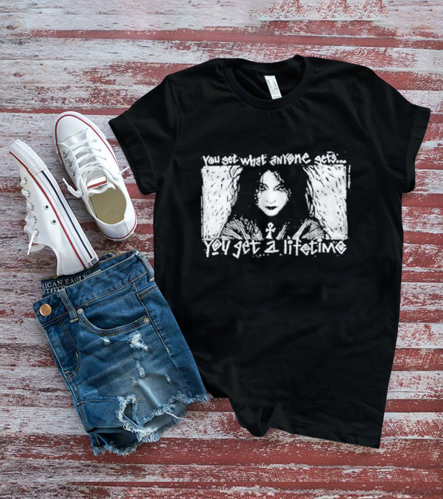 You Set What Anyone Gets You Get A Lifetime The Sandman Death Ankh T-Shirt