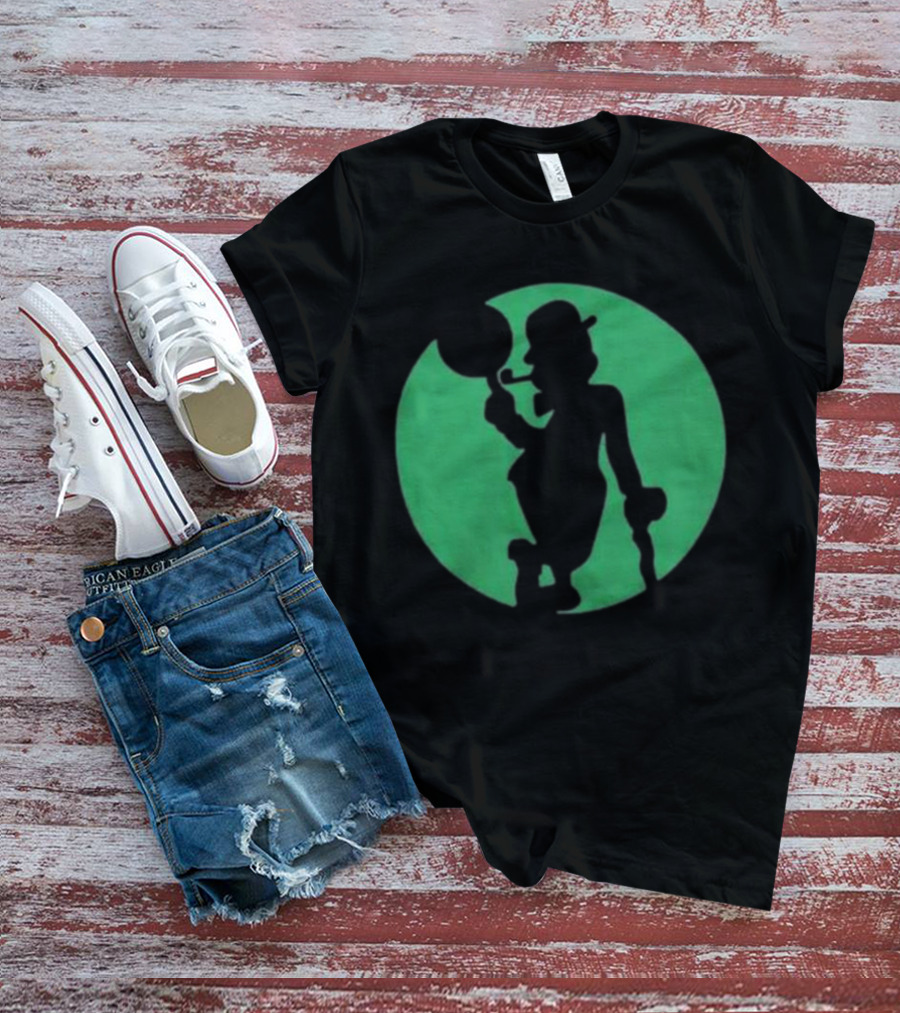 Boston Celtics Shamrock Silhouette Brand T-Shirt