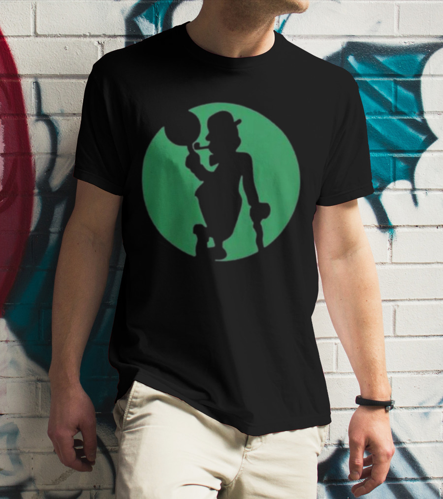 Boston Celtics Shamrock Silhouette Brand T-Shirt
