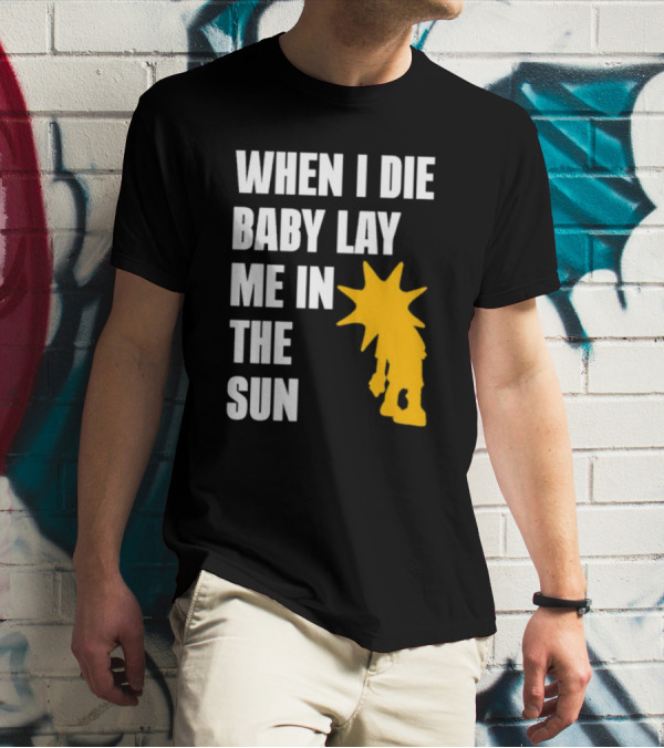When I Die Baby Lay Me In The Sun Dominic Fike Sunburst T-Shirt