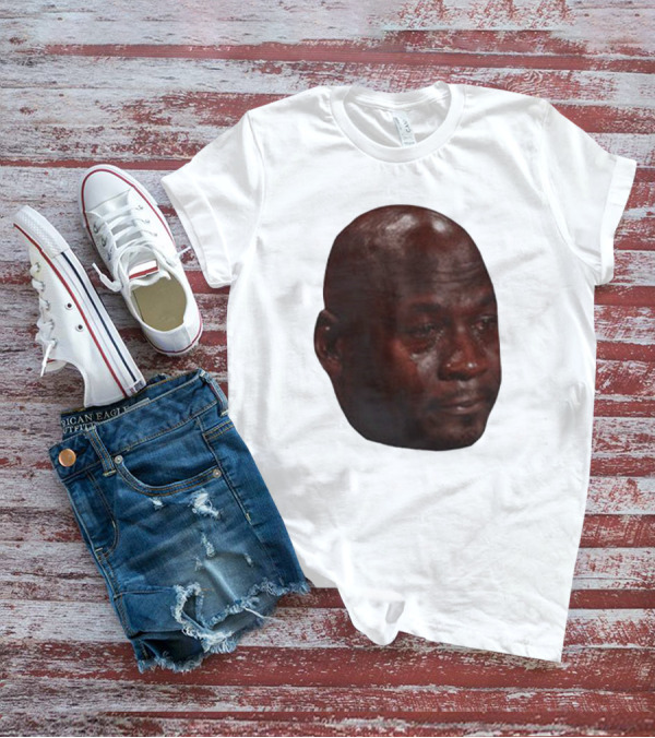 Crying Michael Jordan Meme Iconic Expression T-Shirt