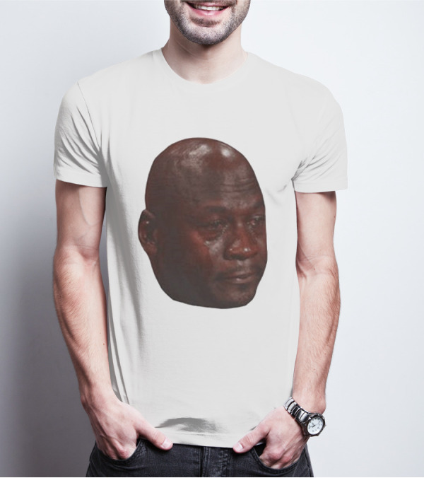 Crying Michael Jordan Meme Iconic Expression T-Shirt