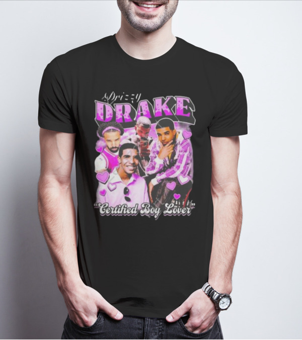 Drizzy Drake Certified Boy Lover Hearts Collage T-Shirt
