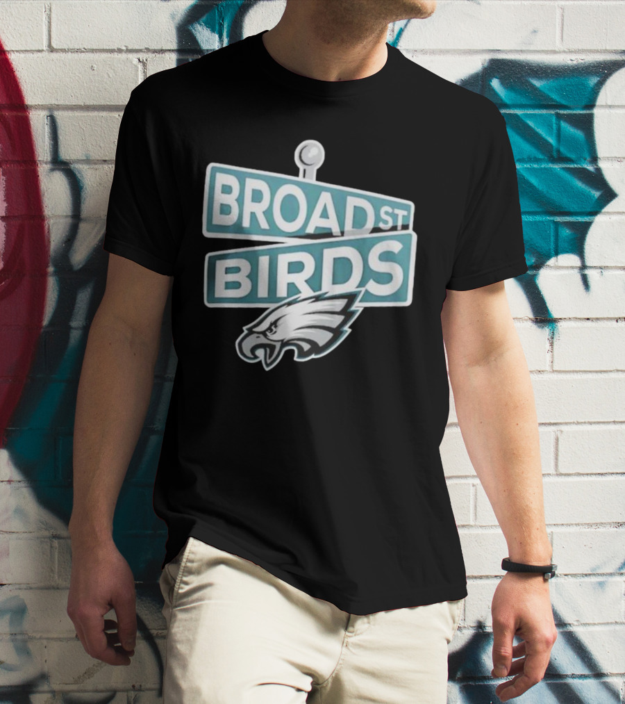 NFL Philadelphia Eagles Broad St Birds Iconic Team Spirit T-Shirt