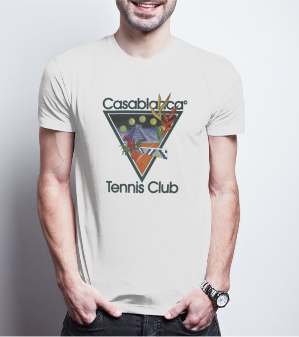 Casablanca Tennis Club Pyramid Floral T-Shirt