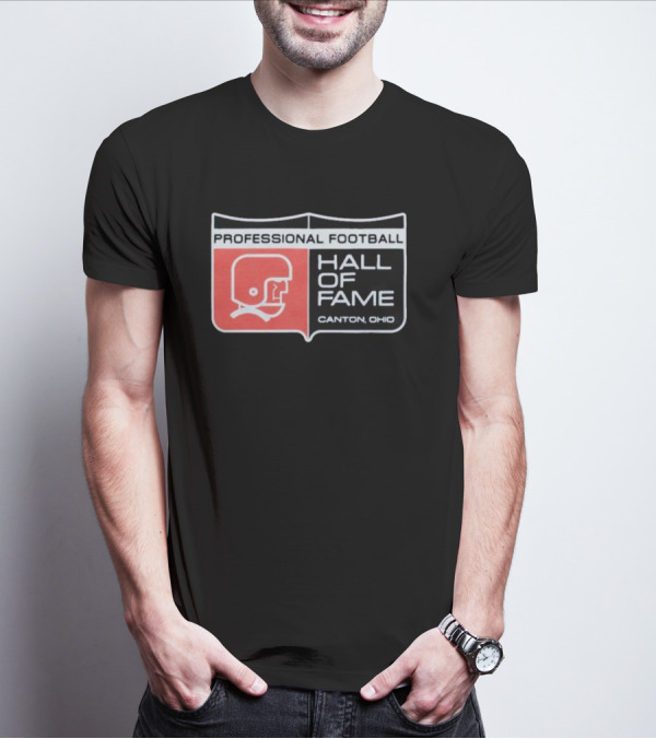 Professional Football Hall Of Fame Canton Ohio Vintage Helmet T-Shirt